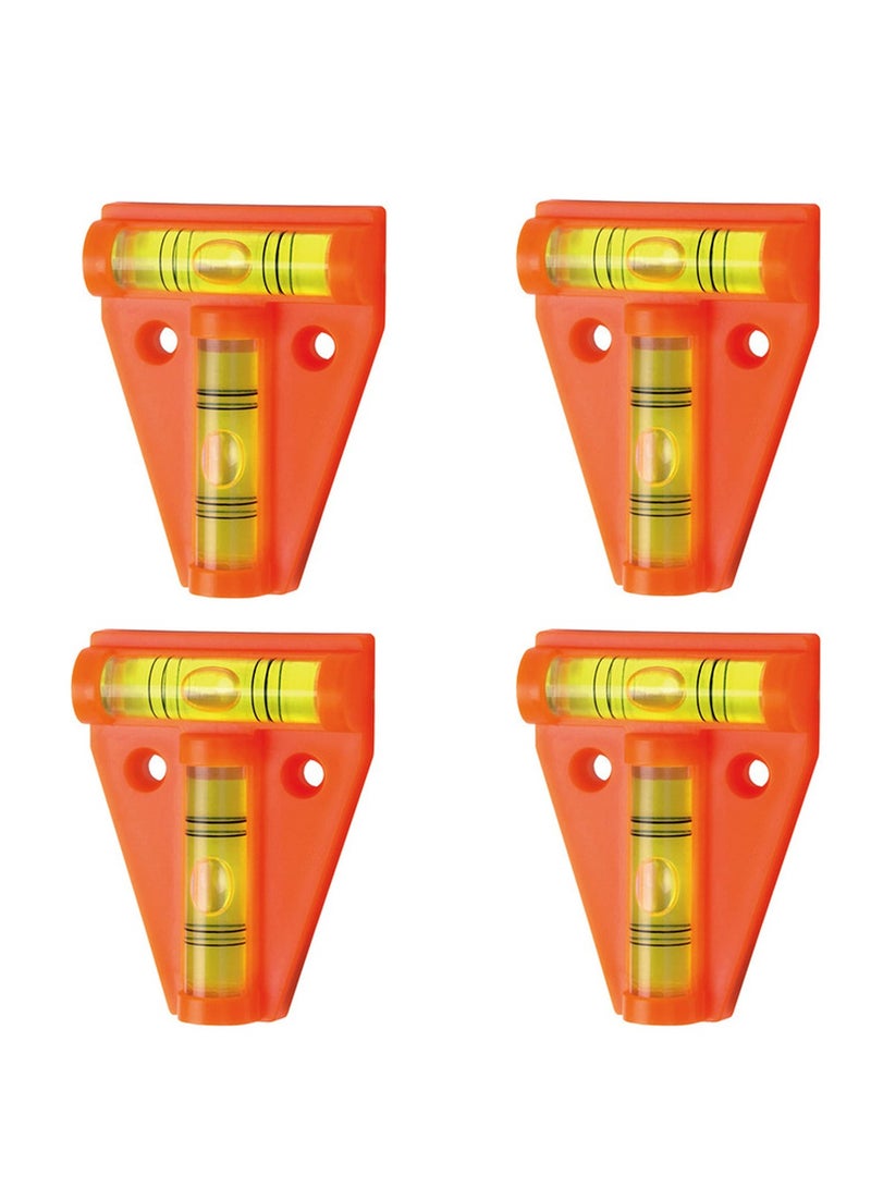 4 Pcs Small Caravan Spirit Level, Caravan Levelling Motorhome Gadget, Mini Caravan Leveller Devices, Accessories Gadgets, Motorhome Gadgets Levellers, Mini Level Spirit for Levelling Campervan - Image 1