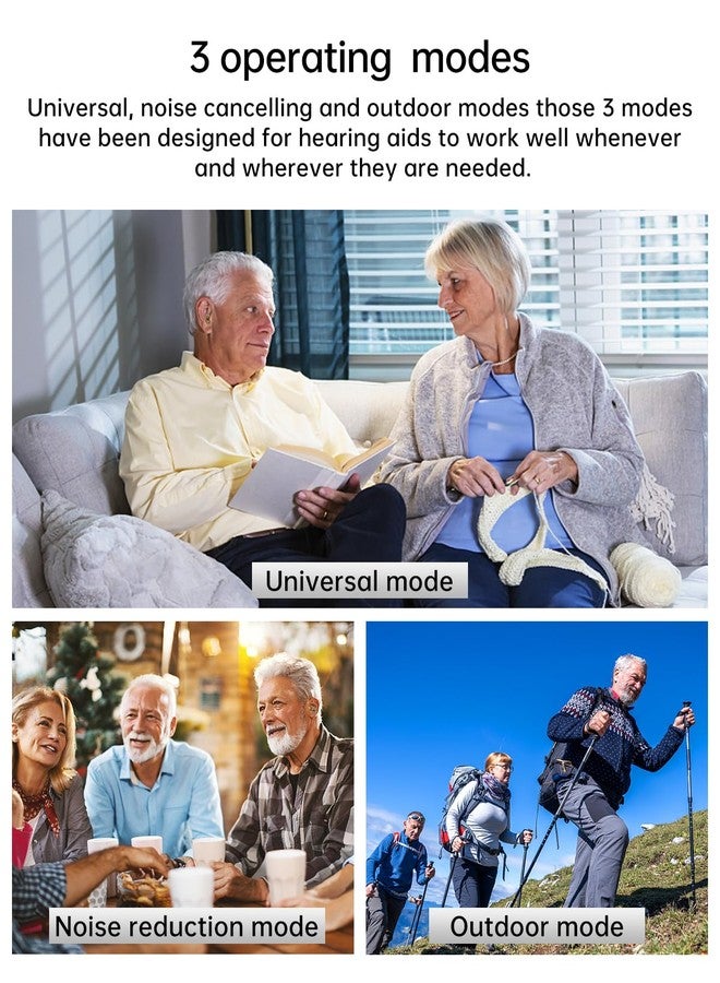 LARKSOUND Hearing Amplifiers for Seniors,Larksound Invisible Rechargeable Digital Hearing Aids with Noise Cancellation for Adult Severe Hearing Loss,WDRC Algorithm with Volume Control white - Image 3
