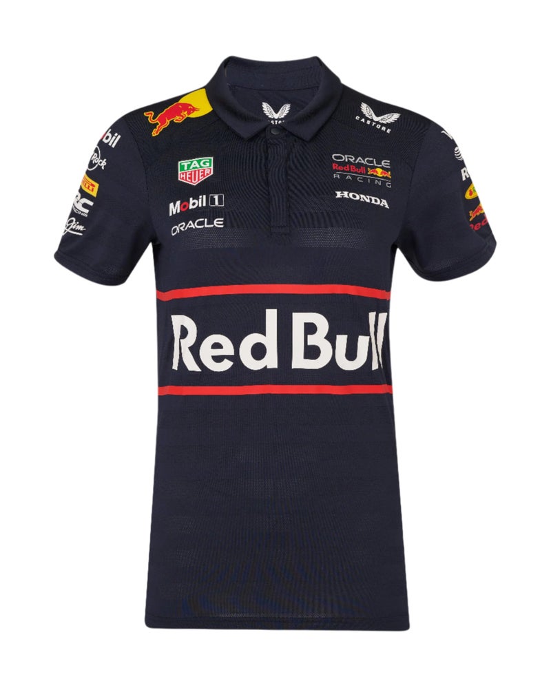 CASTORE قميص بولو للنساء من كاستور ريد بول ريسينغ F1 2025 بحجم XL لون كحلي