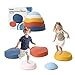 romrex Balance Stepping Stones for Kids romrex 5pcs Vibrant and NatureThemed Balance Stones to Encourage Toddler Balance Gross Motor Skills with Rubber Bottom and Embossed Surface - Image 3