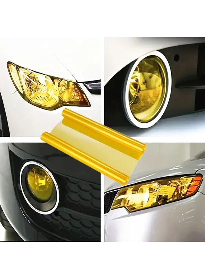 Light Black Car Headlight Color Changing Film For Front Tail Fog Lights - Image 3