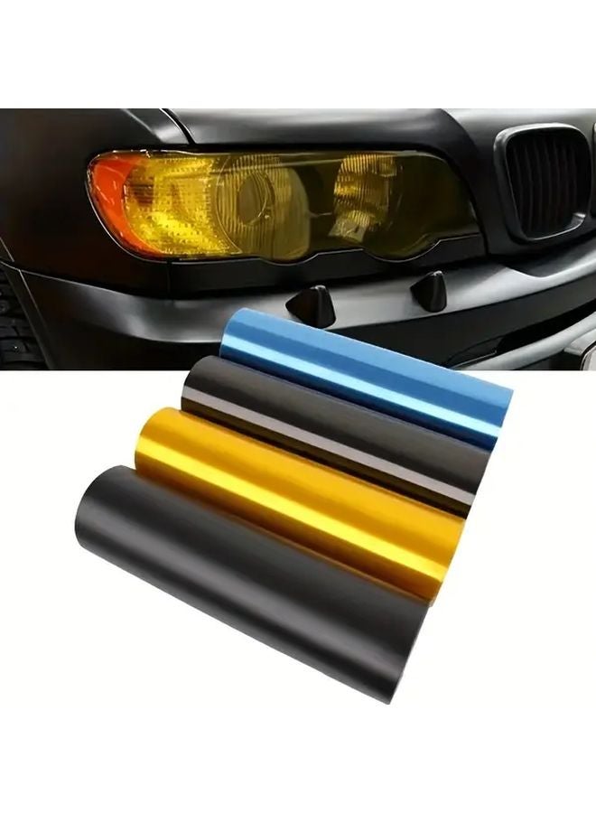 Light Black Car Headlight Color Changing Film For Front Tail Fog Lights - Image 4