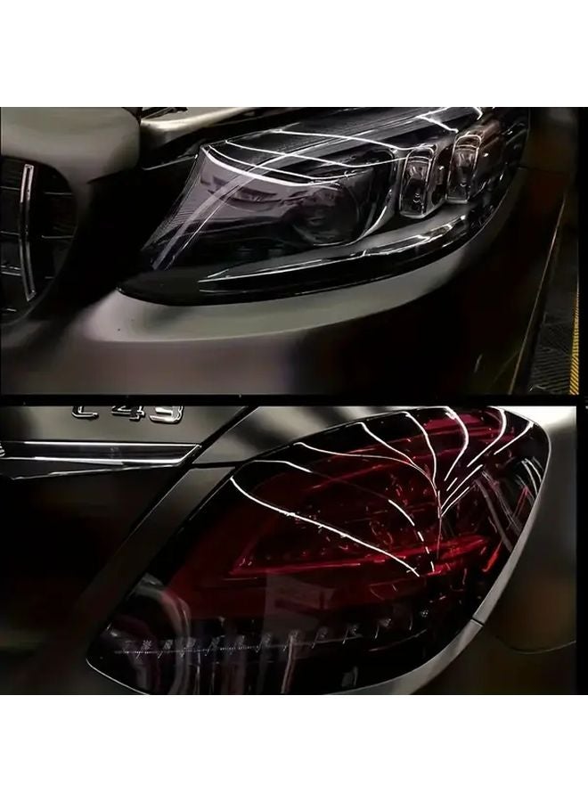 Light Black Car Headlight Color Changing Film For Front Tail Fog Lights - Image 5