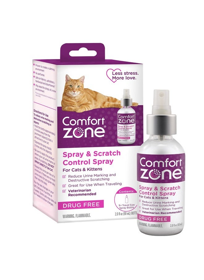Comfort Zone Comfort Zone Cat Calming Spray: Travel Size (2oz)  - Image 1