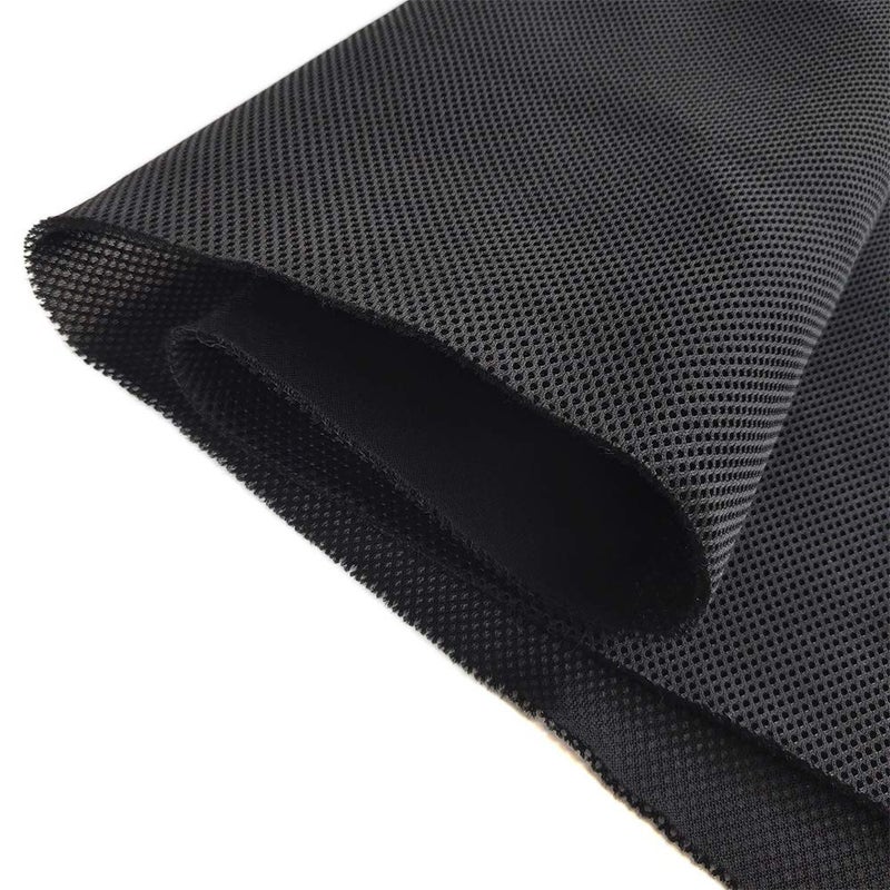 Wayber Speaker Grill Cloth Stereo Mesh Fabric for Speaker Repair, Black - 55 x 40 in / 140 x 100 cm - Image 4