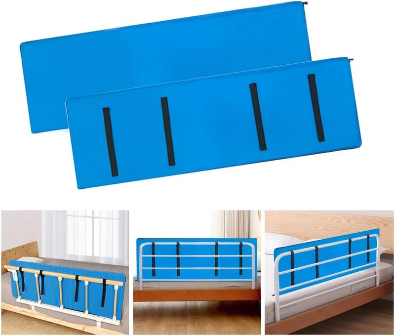 Blue Bed Rail Padding Covers for Seniors