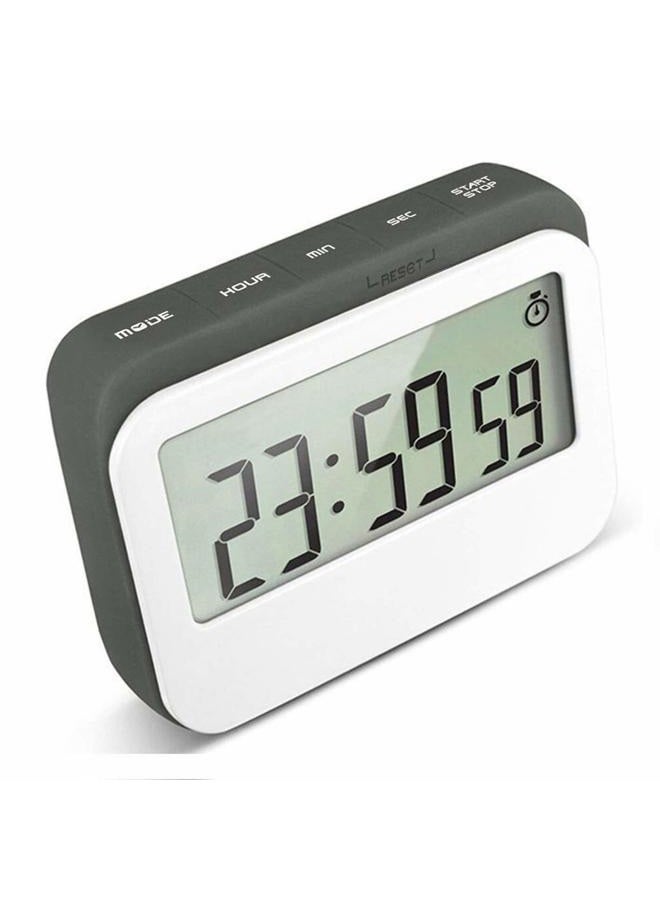 Vpal Digital Kitchen Timer 12,24 Hours Alarm Clock With Magnetic Back And Retractable Stand, Large Lcd Display - Image 1