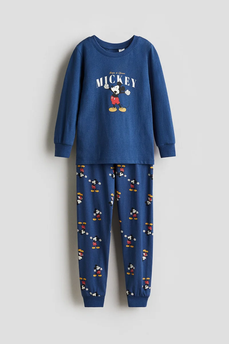 H&M Printed cotton jersey pyjamas