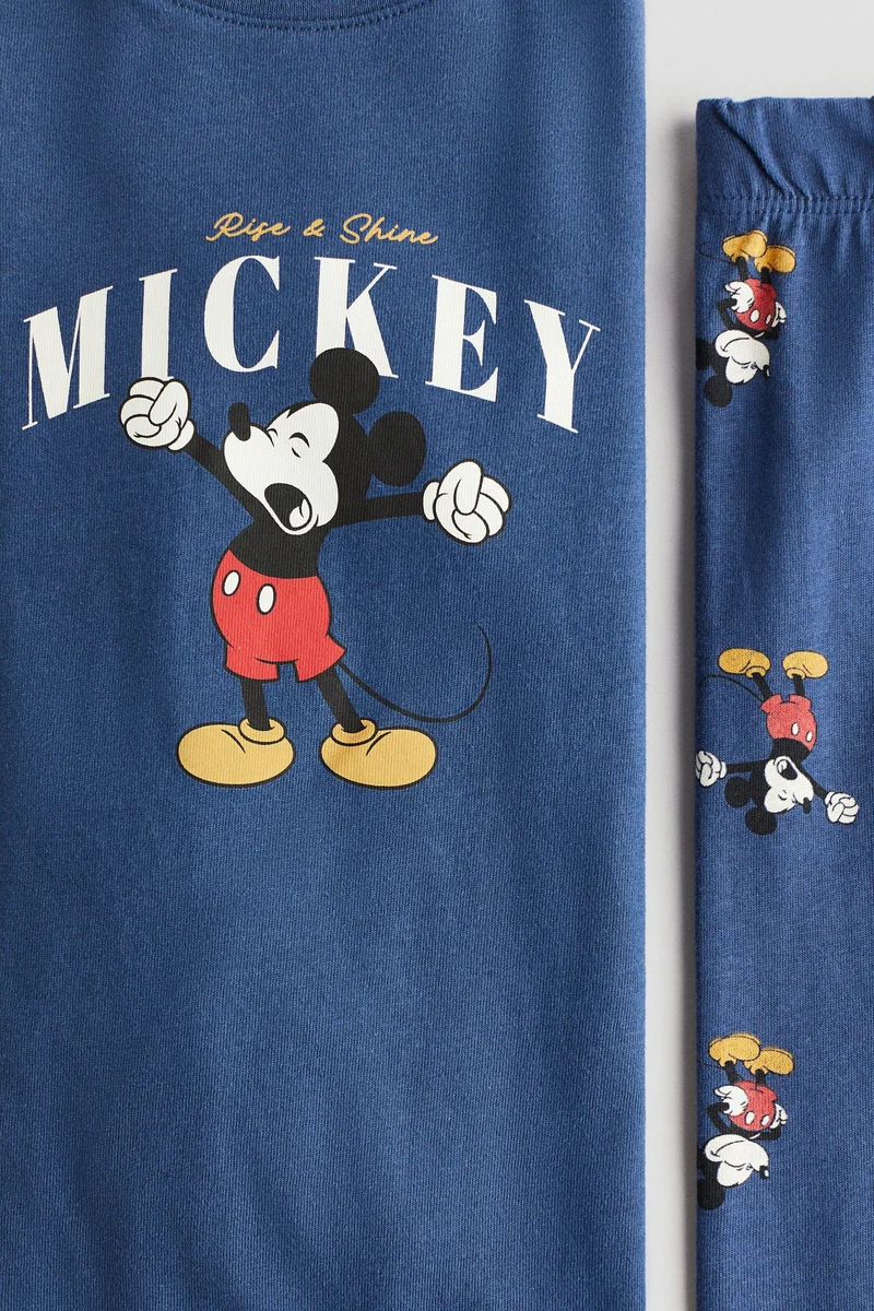 H&M Printed cotton jersey pyjamas