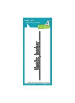 Lawn Fawn Lawn Cuts Custom Craft Die Lf1783 Thanks Teacher Line Border 