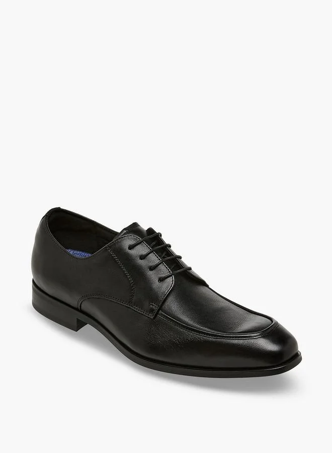 DUCHINI Men Lace-Up Leather Derby Shoes