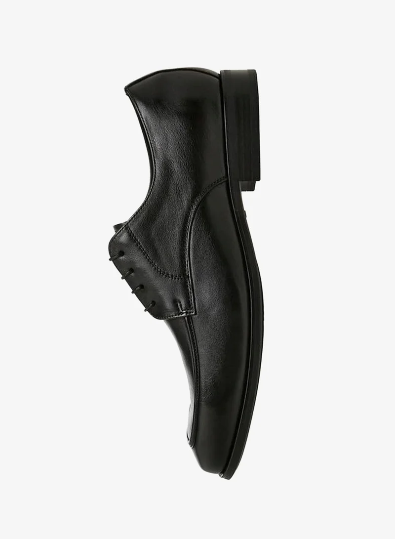 DUCHINI BLACK Men Lace-Up Leather Derby Shoes for Men | Best Price UAE