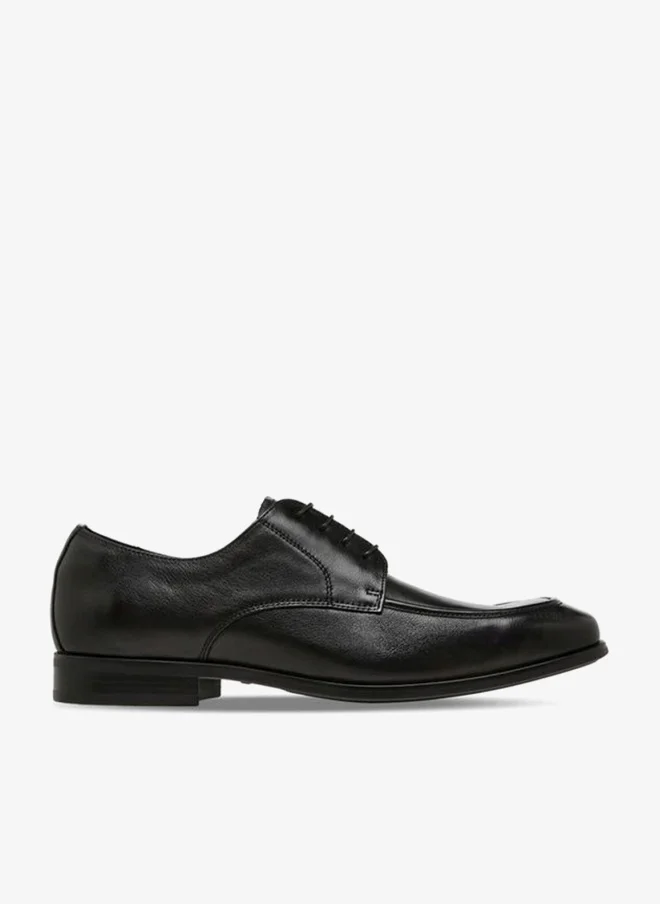 DUCHINI Men Lace-Up Leather Derby Shoes