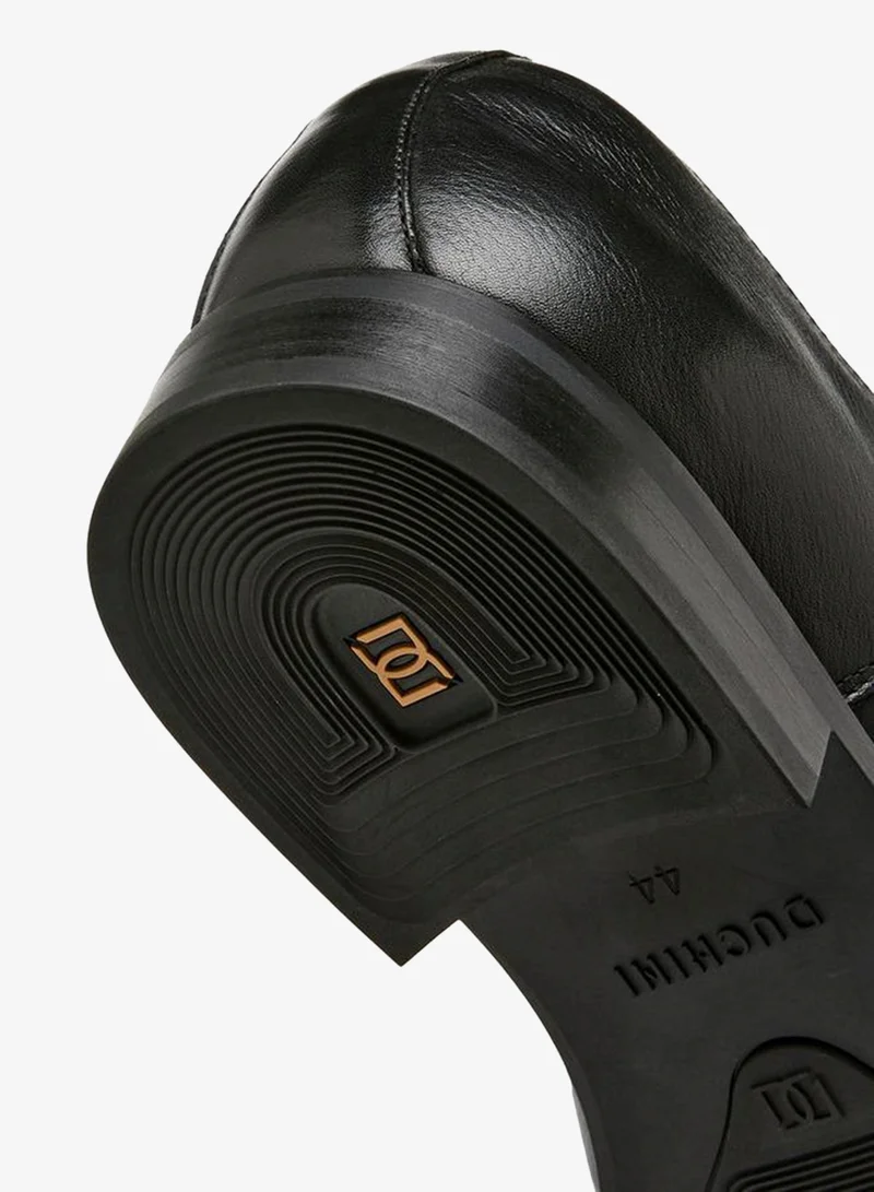 DUCHINI BLACK Men Lace-Up Leather Derby Shoes for Men | Best Price UAE