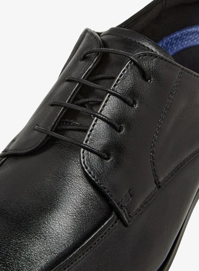 DUCHINI BLACK Men Lace-Up Leather Derby Shoes for Men | Best Price UAE