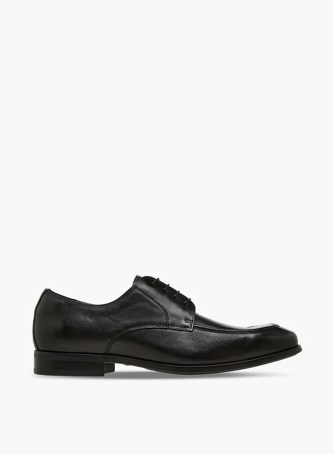 Duchini BLACK Men Lace-Up Leather Derby Shoes for Men | Best Price UAE