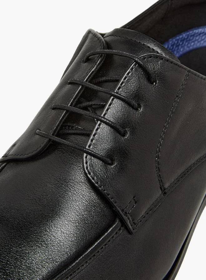 Duchini BLACK Men Lace-Up Leather Derby Shoes for Men | Best Price UAE