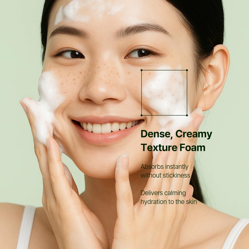 Orien Mugwort Zero Film Cleansing Foam 5.07 fl.oz, 150ml ã…£Daily Makeup Blackhead Removal No pore clogging Korean skincare double cleansing - Image 2
