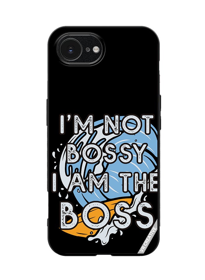 Protective Case Cover For Apple iPhone 16e Bossy Design Multicolour
