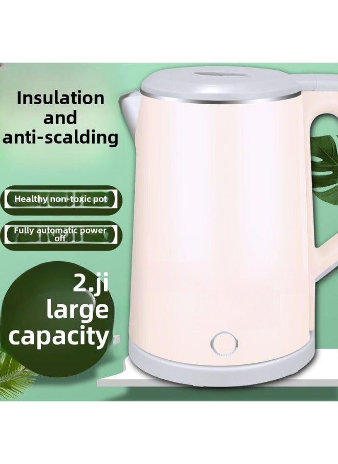 Generic Electric Kettle Full-automatic Power-off Insulation Electric Kettle Small Electric Kettle Single Dormitory Home Kettle 2L Special Price-Color:2.5kg Water Double Layer Anti-scalding [intelligent Thermal Insulation] Powder-Capacity:Default  - Image 1