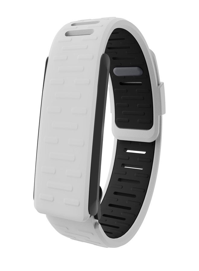 Silicone Wrist Band Soft-Touch Comfortable Replacement SportFlex Band Compatible for WHOOP 4.0 Heart Rate Monitor (White) - Image 1