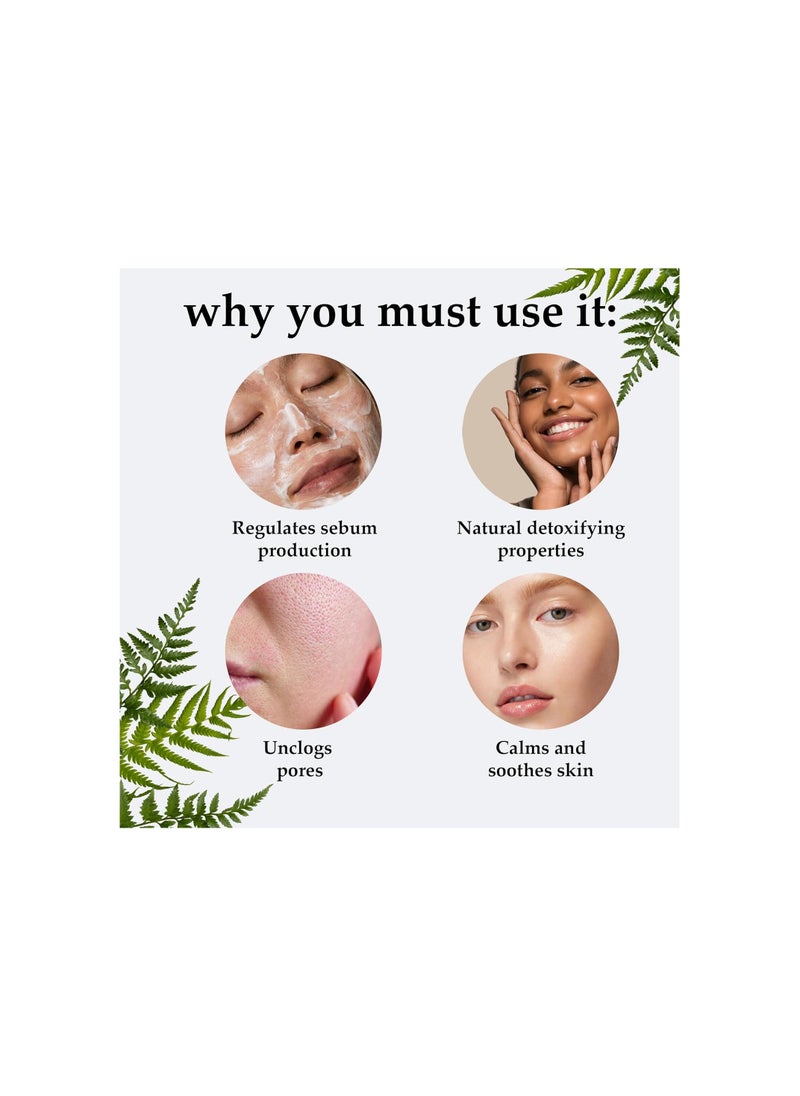 Light kaolin clay powder by mi nature | 227g ( 8oz) ( 0.5 lb) | Facial clay mask| Natural exfoliator | Clear skin | Evens Out Your Skin Tone