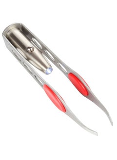 Trenton Gifts Stainless Steel Tweezers with LED Light for Precision Hair Removal (Set of 3)  - Image 3