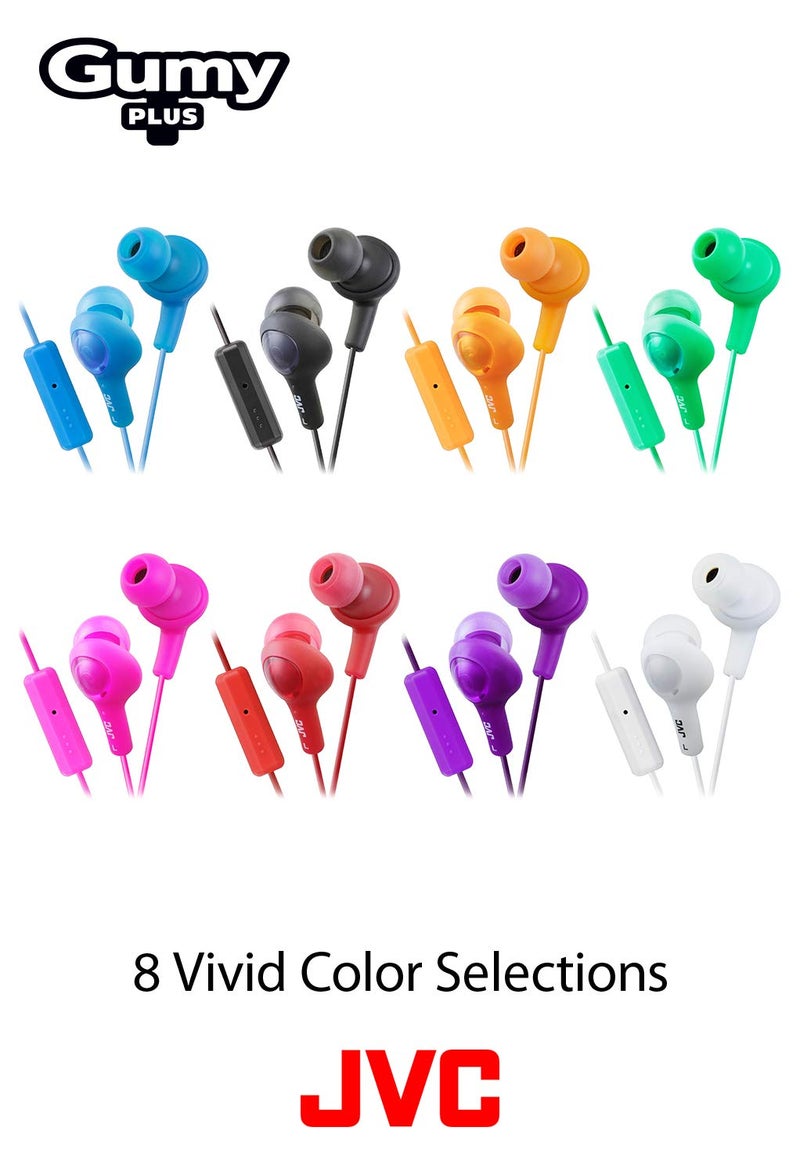 JVC HAFR6G Gumy Plus Headphones (Pistachio Green) - Image 3