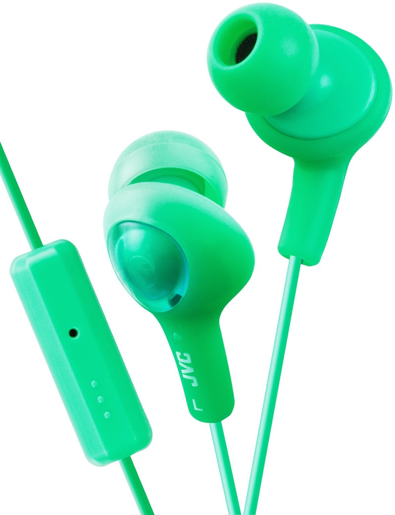 JVC HAFR6G Gumy Plus Headphones (Pistachio Green) - Image 1