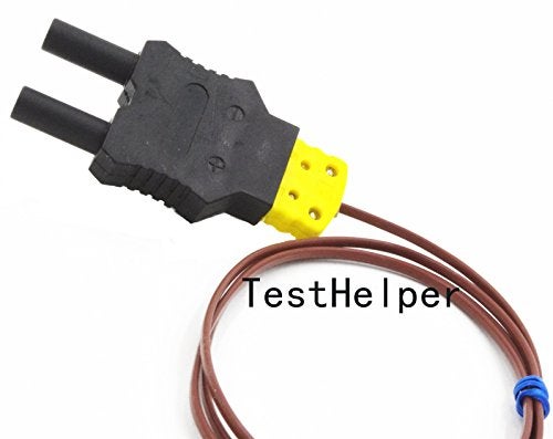TestHelper TCAD310 Type K Thermocouple Adapter Dual plugs 4mm (0.16-Inch) Banana Use for Digital multimeter Meter - Image 2