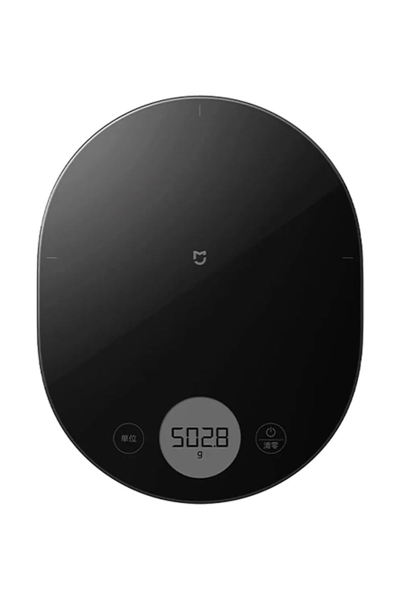 Xiaomi Mija Digital Kitchen Scale with High Precision Sensor LED Display Touch Control Multi-Unit Conversion Auto Power Off 3kg Capacity Sleek Tempered Glass Surface, Battery Operated  Black - Image 1