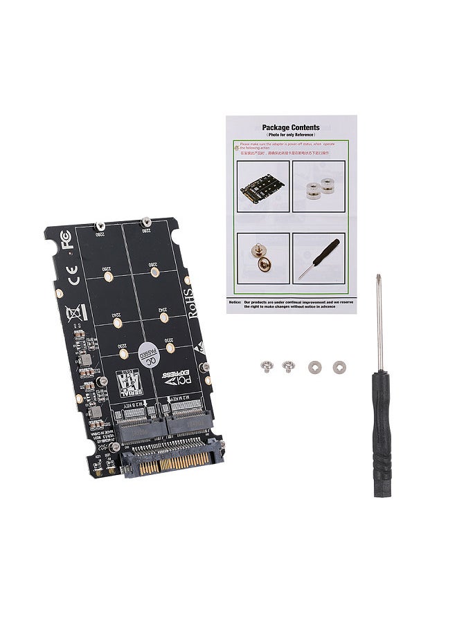 Generic - M.2 NGFF SSD(Key M) Key B SSD to U.2 SFF-8639 Adapter Card Converter SATA Interface is Not Supported - Image 1