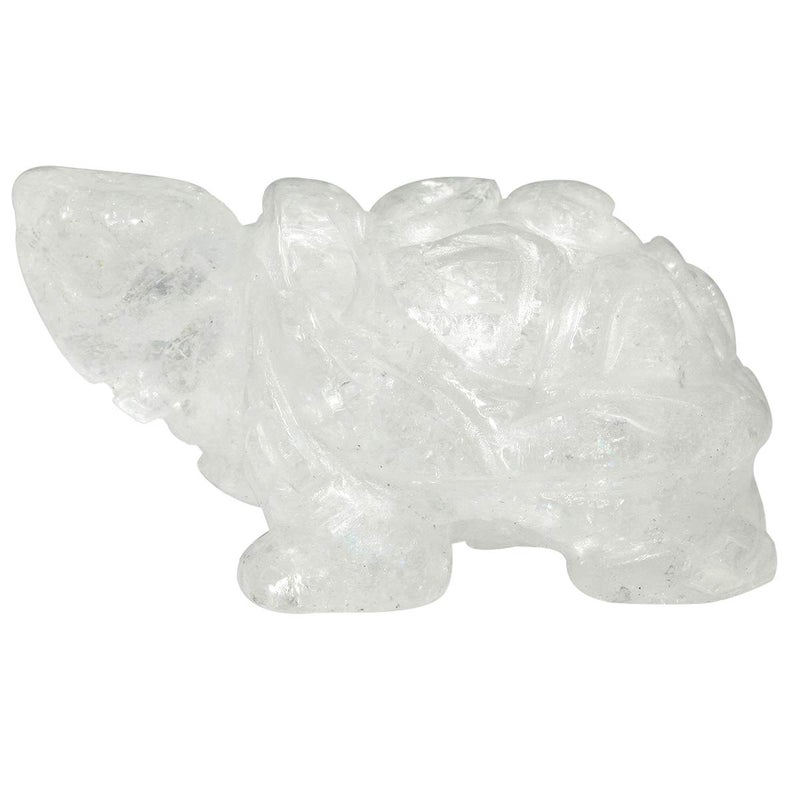 موكيتديكور تمثال السلاحف الكريستال النحت النحت الحجر الشفاء - Image 1