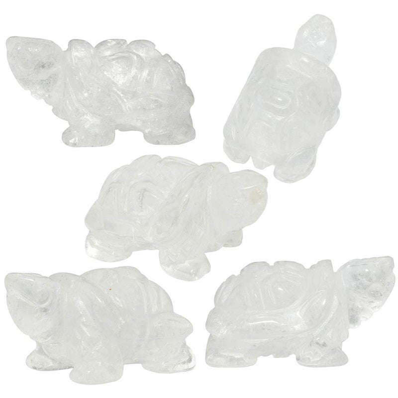 موكيتديكور تمثال السلاحف الكريستال النحت النحت الحجر الشفاء - Image 3