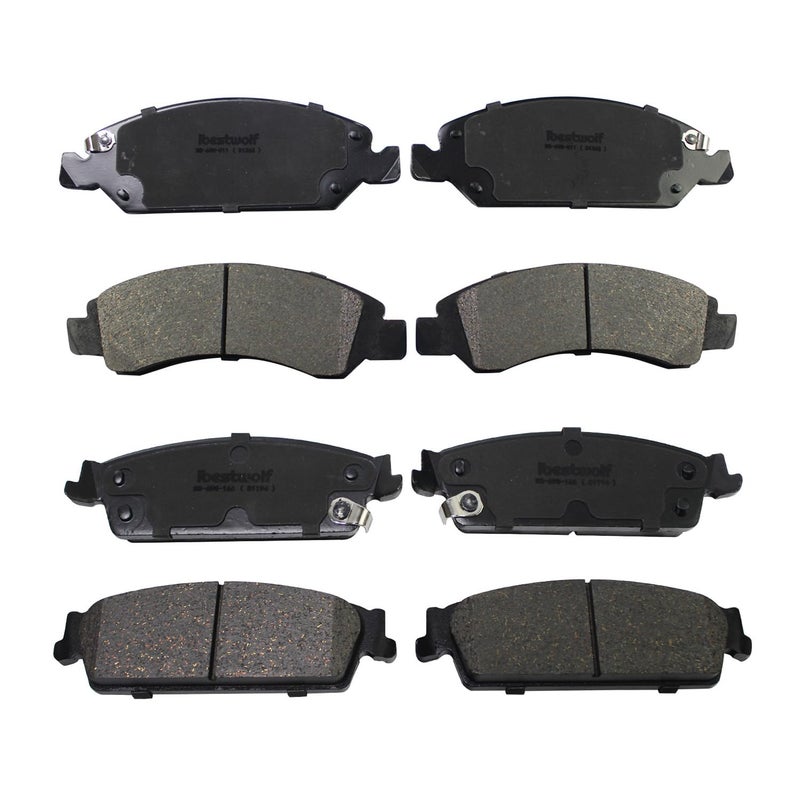 IBESTWOLF Front and Rear Ceramic Brake Pads Replacement for 20082013 2014 Chevy Avalanche Silverado 1500 Suburban 1500 Tahoe GMC Sierra 1500 Yukon XL 1500 Cadillac Escalade ESV EXT P1363 P1194