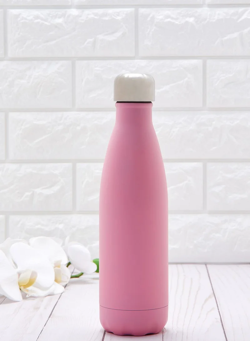 AURORA Pink Matte Metal Water Bottle