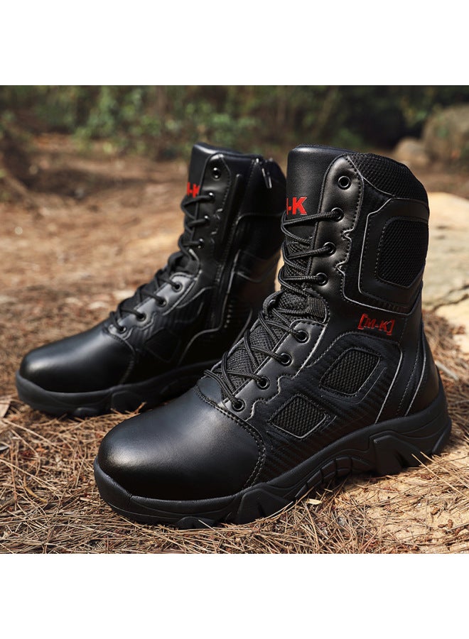 Summer High-top Martin Boots For Men, Ultra-light And Breathable, Suitable For Outdoor , Cycling, Camping, Travel, And Security Boots