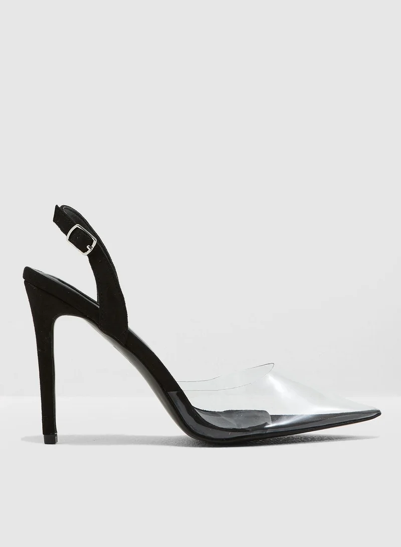 ELLA Vinyl Pointed Toe Pump
