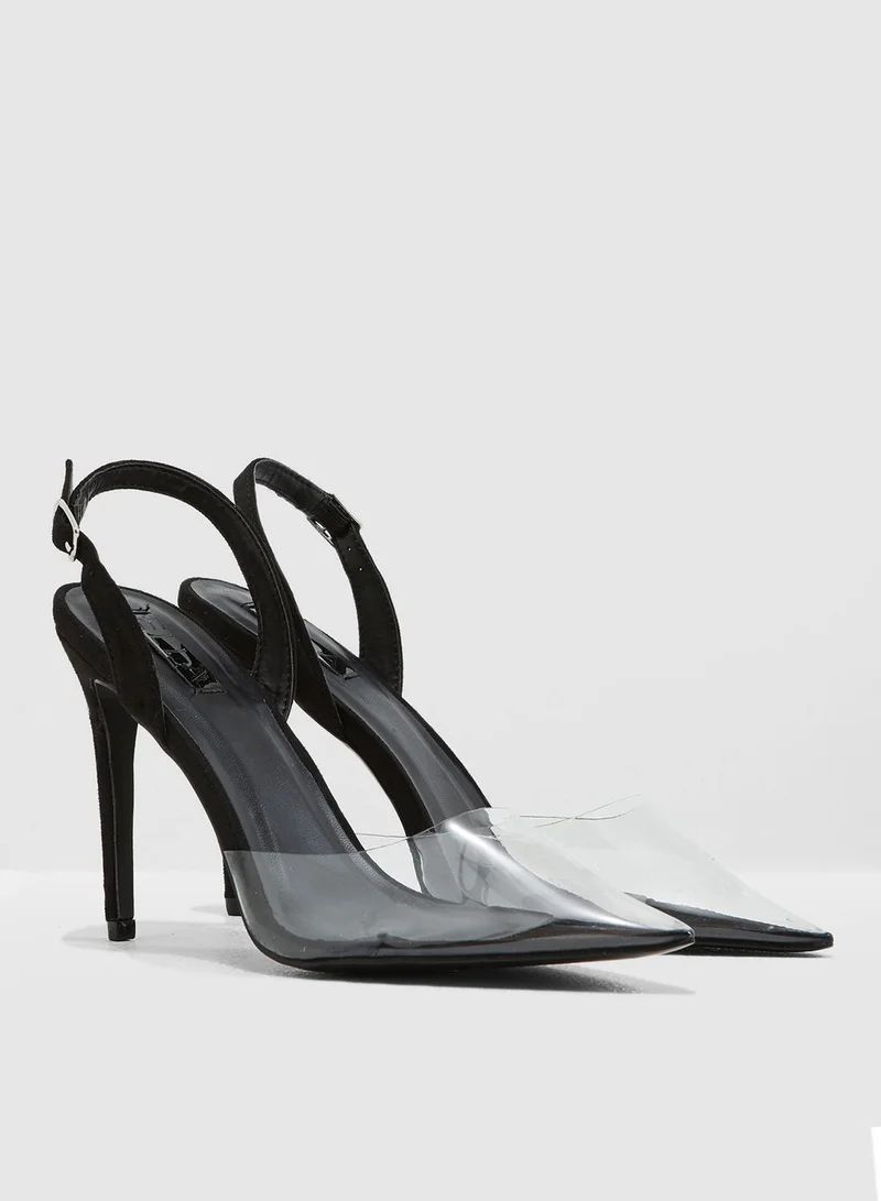 ELLA Vinyl Pointed Toe Pump