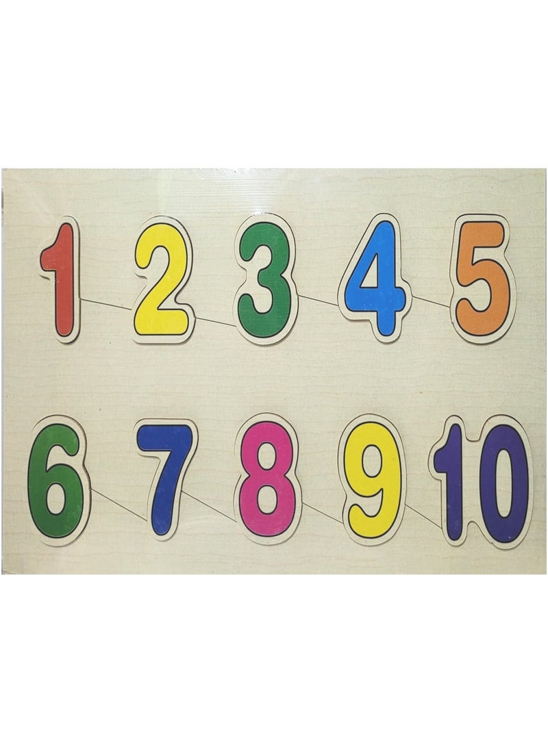 Wooden Puzzle For English Numbers
