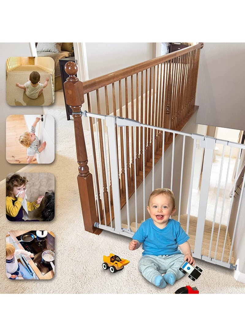 AUTOYSUR Auto Close Baby Safety Gate Extension Kit, Extra Tall & Wide Pet Dog Gate Extension for House, Doorway & Staircases, Suitable for baby Safety Gates(20cm)  - Image 3