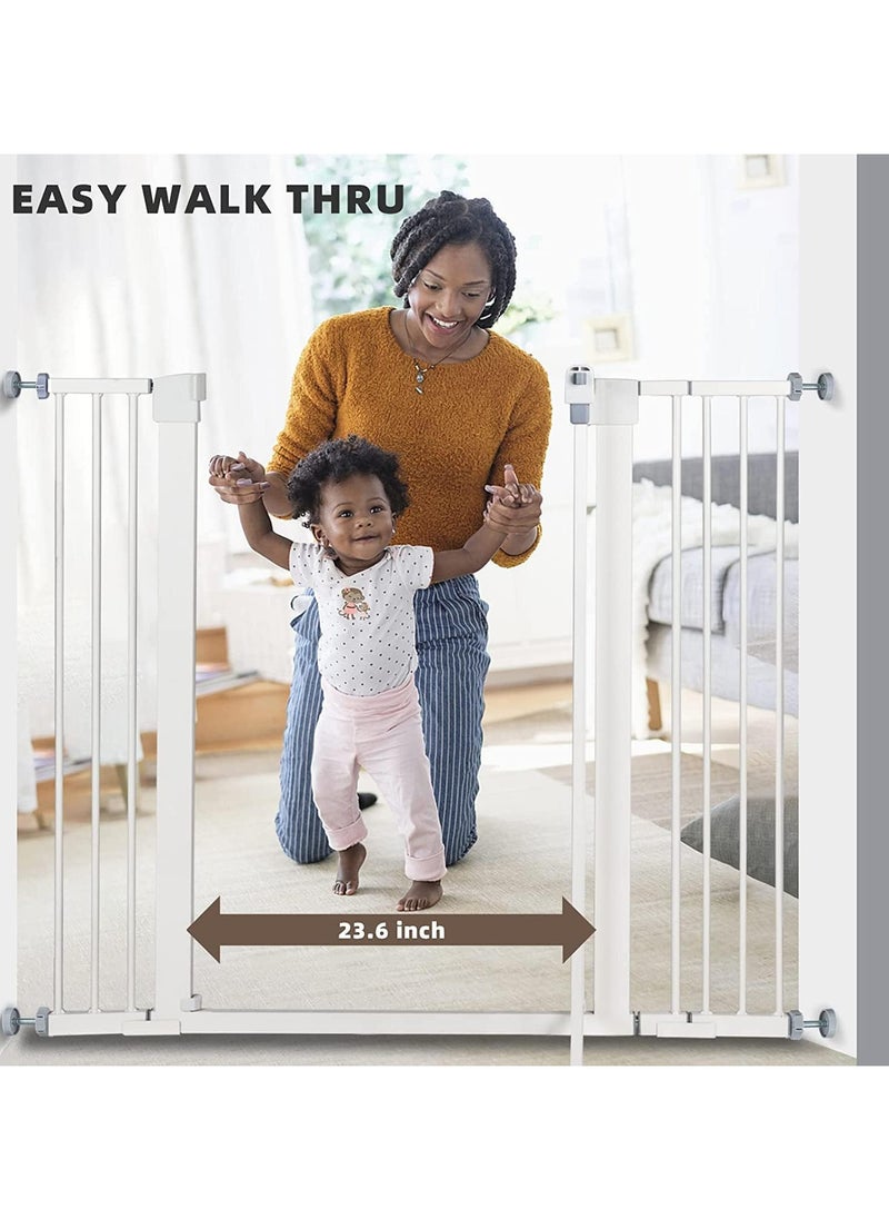 AUTOYSUR Auto Close Baby Safety Gate Extension Kit, Extra Tall & Wide Pet Dog Gate Extension for House, Doorway & Staircases, Suitable for baby Safety Gates(20cm)  - Image 5