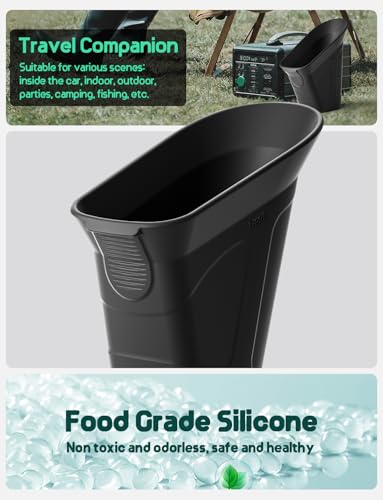 BMZX Car Trash Can Trash Bin Mini Garbage Can Car Door TrashCan Car Accessories for Interior Multifunctional Organizers and Storage Home and Office - Image 3