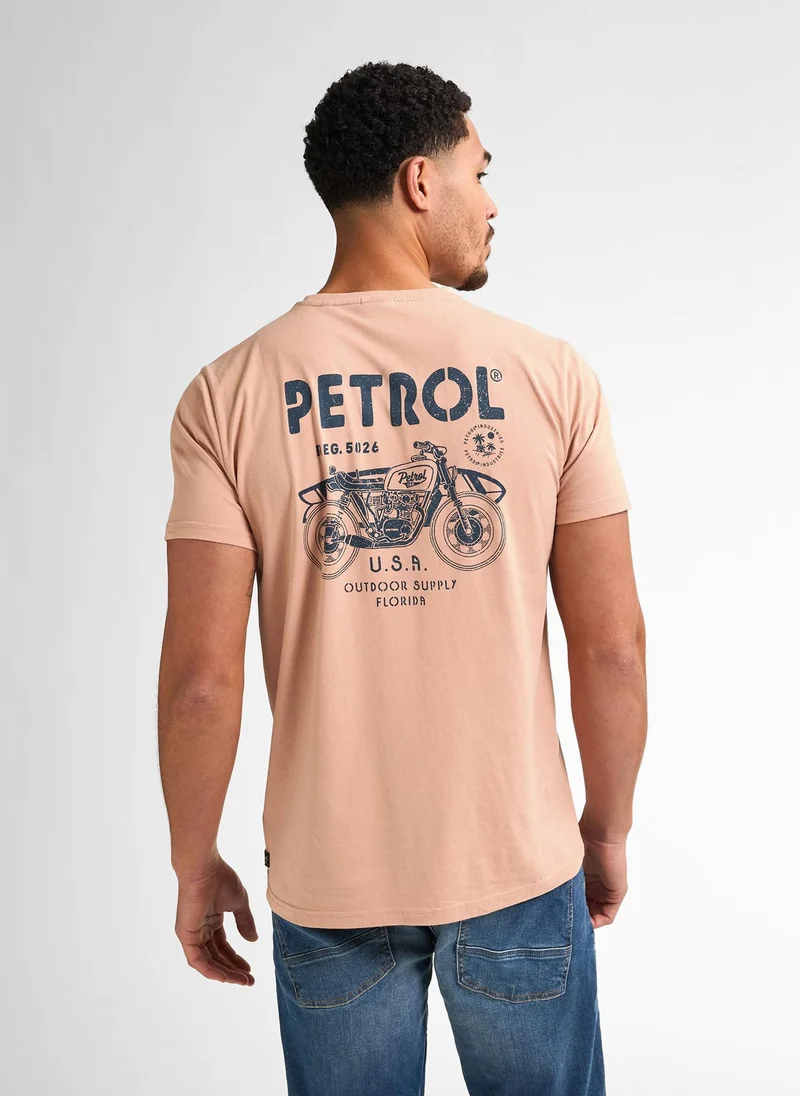 بترول اندستريز تيشيرت رجالي كلاسيك بطبعة