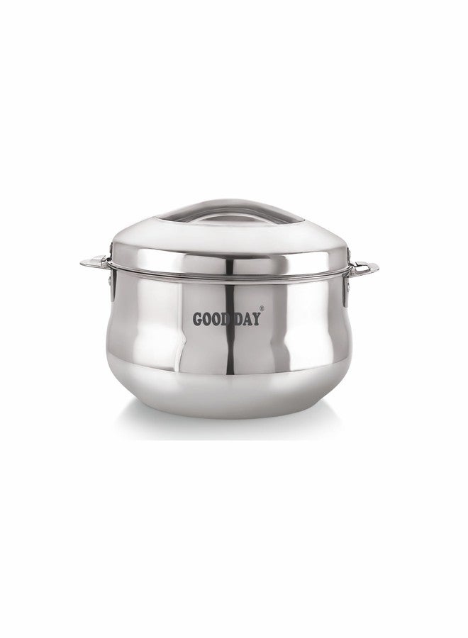 Good Day Avanta Stainless Steel Casserole | Hot Box for Kitchen | Insulated Roti Box | Hot Pot Gift | Stainless Steel|2500| Silver| - Image 1
