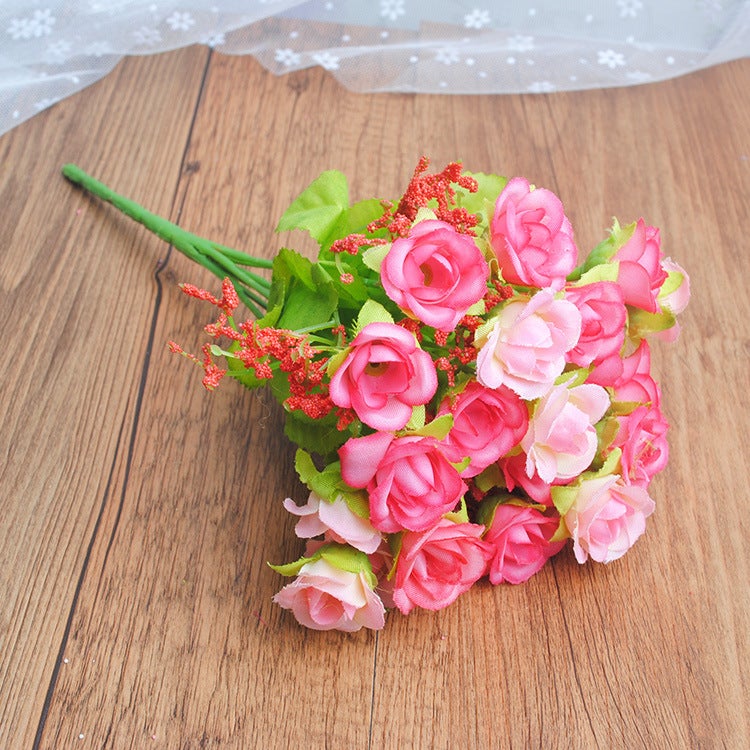 Generic Artificial Mini Rose Buds Home Decor F28 Powder 