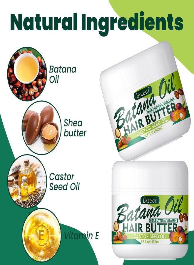 Brzeaf Natural Raw Batana Oil for Women & Men Hair Growth, 3.5 Fluid Ounces - Hair Treatment Oils for All Hair Types, Moisturizing and Nourishing Hair Oil - Image 4