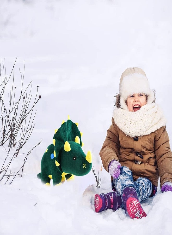 Webby Plush Adorable Dinosaur with Horns and Frill, Stuffed Soft Toy for 2+ Years Kids, 50CM (Green) - Image 2