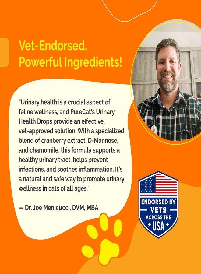PureCat Urinary Tract Infection Care for Cat & Dog | Calming Urinary Tract & Kidney Support for Pets | Bladder Infection Treatment | UTI Drops | Veterinarian Recommended - Image 3