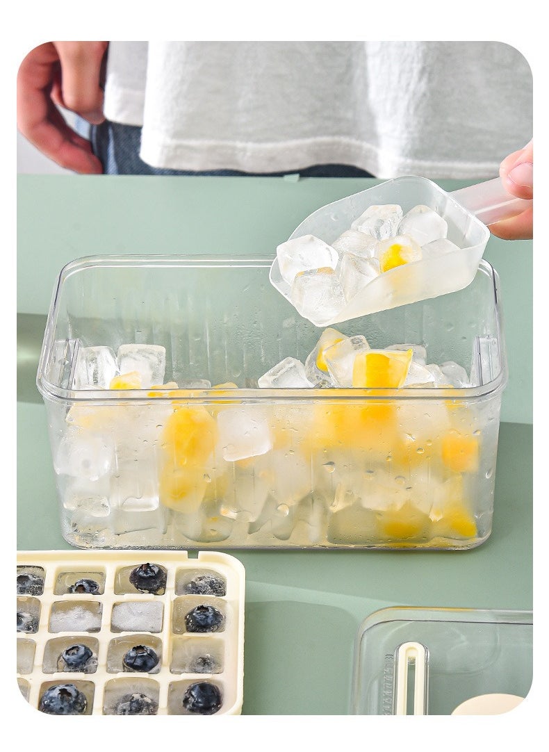 Haidue 56 Grid Double Layer Ice Tray that Can be Pressed to Quickly Dispense Ice Comes With an Ice Shovel  - Image 5